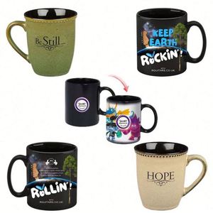 Mug à café en céramique blanc personnalisé avec logo, 11 oz et 15 oz, pour sublimation, idéal pour Noël - Product Image 3