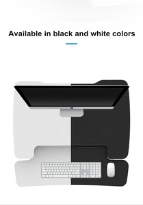 Giá đỡ laptop hiện đại, thiết kế công thái học, chất liệu HPL, có thể điều chỉnh chiều cao, dùng cho văn phòng - Tùy chọn ngồi hoặc đứng - Product Image 5