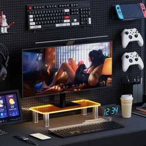 Supporto <span class=keywords><strong>per</strong></span> <span class=keywords><strong>Monitor</strong></span> da Scrivania Rialzato in Acrilico, Antiscivolo e Stabile, <span class=keywords><strong>per</strong></span> Ufficio e Casa - Product Image 4