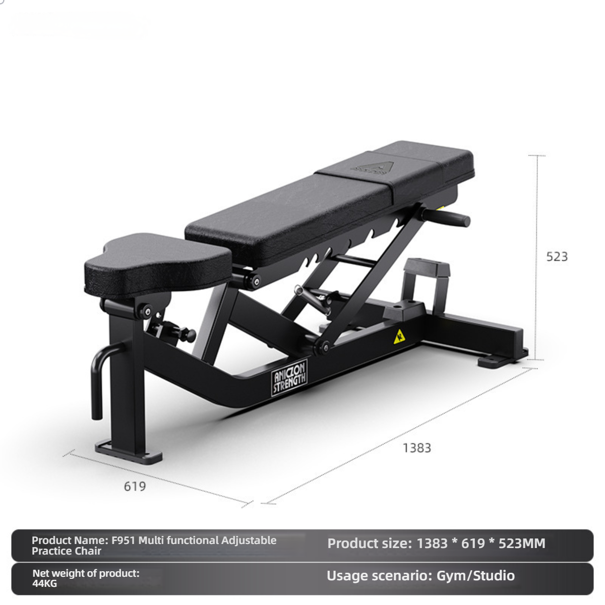 ll00037-Multi-functional adjustable exercise chair