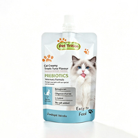 Pochette à bec verseur personnalisée en PE nylon de qualité alimentaire, finition brillante, avec fermeture à bec verseur pour aliments pour chats, friandises pour animaux de compagnie, sacs Mylar