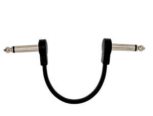 สายเชื่อมต่อกีตาร์เอฟเฟคต์เหยียบสายสัญญาณเสียง6.35มม. ถึง6.35มม. 30ซม. สายเคเบิลมุมขวาอุปกรณ์ดนตรี - Product Image 2