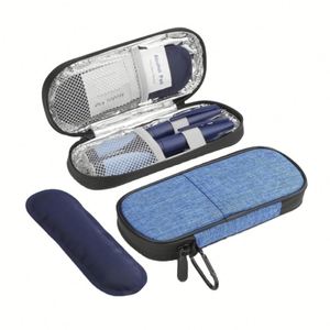 Portable Insulated Insulin Cooler Bag Lightweight Polyester Travel Case Set for Diabetes Management - Product Image 1