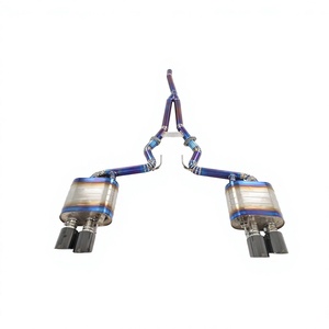 Kit de performance sportif en titane poli avec soupape pour <span class=keywords><strong>Ford</strong></span> Mustang, silencieux professionnel SS304 pour course, vente en gros d'usine - Product Image 4
