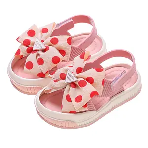 Summer Little Girls Flowers Soft Soled Anti-slip Kids Toddler Sandals for Girl with Monk-strap 2023