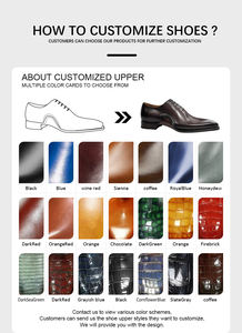 Chaussures d'Affaires Haut de Gamme Tendance en <span class=keywords><strong>Cuir</strong></span> de Veau Véritable pour Hommes, Chaussures Italiennes de Luxe Goodyear Faites à la Main pour Hommes, Habillées et Oxford - Product Image 5