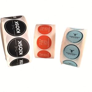 สติกเกอร์โลโก้ทรงกลมแบบกำหนดเองกระดาษสีบรอนซ์พร้อมการพิมพ์สีสำหรับบรรจุภัณฑ์เครื่องดื่มและผลิตภัณฑ์การพิมพ์ - Product Image 2