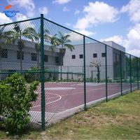 Clôture en forme de diamant 1,2 m 1,5 m 1,8 m 2 m de haut en PVC galvanisé, clôture en maille cyclone, clôture en maille de chaîne de calibre 9 à vendre