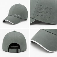 Gorra de Golf Personalizada de Alto Rendimiento, Color Verde Salvia, Ligera, Transpirable, con Protección UV, Gorra Deportiva Ajustable para Exteriores, Proveedor OEM ODM