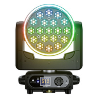 SHEHDS 19x25W Pixel RGBL Wash Moving Head Projecteur de Scène à Zoom Linéaire APP WIFI DMX512 RDM pour Concerts et Événements en Club