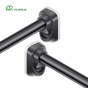 Tringles à rideaux YIJIALE ODM Premium en métal noir de 1 à 3,1 m, 32 mm, <span class=keywords><strong>sans</strong></span> perçage, à verrouillage rapide en un clic, pour fenêtre coulissante - Product Image 1