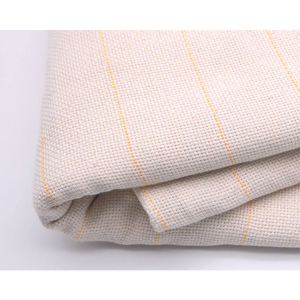 Bán buôn 260G/sqm bông và Polyester tufting ủng hộ vải 260g Plaid <span class=keywords><strong>Net</strong></span> vải không dệt nhà sư vải thảm cho tufting - Product Image 4