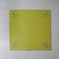 Jeu de tuiles de mahjong en acrylique, tuiles de mahjong américaines d'art traditionnel, tuiles de mahjong ivoire, soirée de jeu en famille