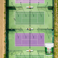 Revêtement acrylique Xiangcheng à base d'eau pour terrains multisports (tennis/basketball/volleyball/badminton), résistant aux UV et aux intempéries