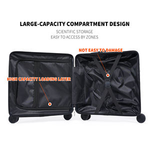 <span class=keywords><strong>Maletas</strong></span> pequeñas <span class=keywords><strong>baratas</strong></span> OEM, maleta con ruedas de 18 pulgadas, portavasos y gancho, bolsa estilo equipaje, hecha a medida, de lados duros para caja de embarque - Product Image 5