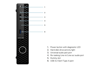 Barebone Tiny <span class=keywords><strong>Optiplex</strong></span> <span class=keywords><strong>3090</strong></span> Micro Desktop-PC 11. Generation Sauber Ohne Kratzer Klasse A Getestet Funktionsfähig - Product Image 4