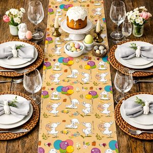 Easter Themed Kraft Wrapping Paper With Bunnies Balloons 1 Roll For Kids Gift Wrap - Product Image 6