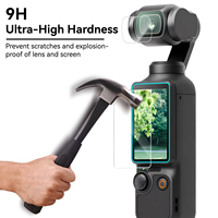 Protecteur d'écran d'objectif de caméra en verre trempé 9H pour DJI OSMO Pocket 3 2 Film de protection anti-rayures pour DJI Pocket3 Pocket2