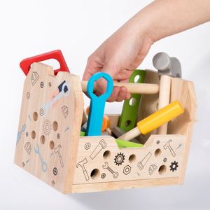 Ensemble d'accessoires de jeu créatif STEM 3 en 1 pour tout-petits garçons, boîte à outils en bois, jouet d'imitation - Product Image 5