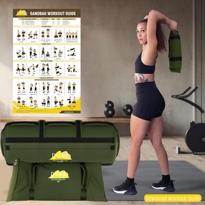 Échantillon gratuit Sandbag Pro - Sac de sable d'entraînement avec sac de remplissage à triple fermeture et sangle en nylon renforcée - Sable non inclus - Product Image 2