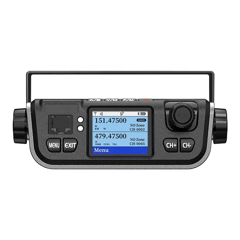 Rádios móveis de banda dupla DMR 25W GPS Blue-T Opcional Rádio para Carro M520D