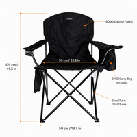 Chaise pliante portable ultralégère pour randonnée, pique-nique, pêche, plage, camping, jardin, avec sac isotherme