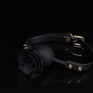 BDSM Rose Fetish, Balle-Bâillon Réglable en Silicone Respirant pour Bouche, Jeux pour Femmes Hommes Adultes - Product Image 3