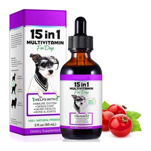 Integratore Multivitaminico 15 in 1 <span class=keywords><strong>per</strong></span> <span class=keywords><strong>Gatti</strong></span>, Supporta la Salute Immunitaria, della Pelle, del Cuore, delle Articolazioni e delle Ossa, Gocce Liquide <span class=keywords><strong>per</strong></span> Animali Domestici - Product Image 2