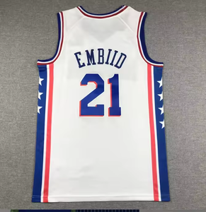 2025 Özel Logo ABD Basketbol Formaları Erkek Dikişli Nakışlı Nefes Alabilen %100 Polyester # 5 Edwards'lar # 0 Tatum # 7 Kahverengi # 11 - Product Image 3