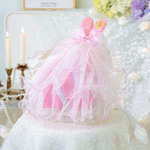 PETCIRCLE Pet Circle Vêtements pour animaux printemps/été : tenues pour chiens et chats, jupes en tulle irisé et voiles - Product Image 1