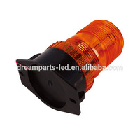Oberflächen montiertes Schmal kuppel-Blitzlicht 12-48V DC Gelb Signal leuchte IP65 wasserdicht 4-Muster-Blink-Rotationswarnleuchte