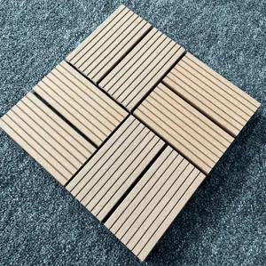 <span class=keywords><strong>Tarima</strong></span> de WPC de Plástico y Madera de 25mm con Bloqueo, de Alta Resistencia, para Bricolaje, Precio Económico, Coextrusión, Sólida, Doble Vinilo, 3D, para Exterior - Product Image 5