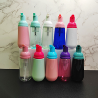 Flacon pompe en PET de 60 ml pour emballage cosmétique avec logo personnalisé pour nettoyant visage, savon pour les mains, produits de beauté