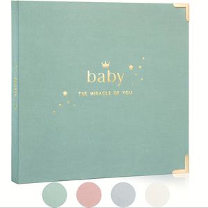 Álbum <span class=keywords><strong>de</strong></span> Fotos <span class=keywords><strong>de</strong></span> Lino para Bebé, <span class=keywords><strong>Libro</strong></span> <span class=keywords><strong>de</strong></span> Recuerdos, Regalo para Baby Shower, Revelación <span class=keywords><strong>de</strong></span> Género - Product Image 4