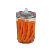 Couvercles de bocaux Mason en acier inoxydable avec suivi de date pour bocaux Mason de 16 oz et 32 oz