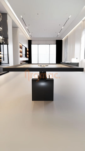 Mesa de Carrom MaiTai de Lujo Moderna con Base de Pedestal, Mesa de Juego Premium para Interiores, para el Hogar o Club - Product Image 2