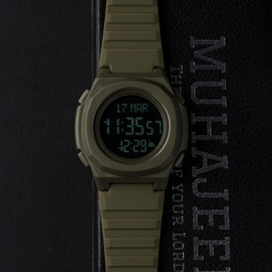 Montre pour homme islamique avec calculateur de Qibla, boussole, heure de prière, montre Azan, étanche, vente en gros par le fabricant - Product Image 3