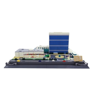 WANGE6219 Siège des Nations <span class=keywords><strong>Unies</strong></span> New York Building Block Toy Briques de construction en plastique éducatives pour les enfants - Product Image 2