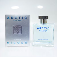 Damenparfüm Arctic Rechteckige Flasche Hellblaue Flüssigkeit Silberne Box Muster Frisch Kühl Sport Sommer Langanhaltend