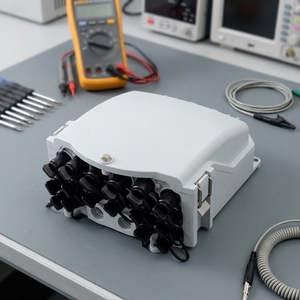 <b>IP</b> Waterproof PVC FTTH Fiber Terminal <b>Box</b> 8 Cores with PLC Indoor/Outdoor Use FC/SC/LC Adapters - Product Image 1
