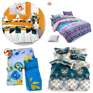 New Design 100% Polyester Bedding Set 3D African Patterns 4 Pieces 6 Pieces Quality Grade Comfortable Cotton Bed Sheets Twin Bed