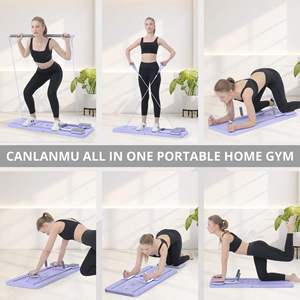 Tabla de Pilates Abdominal Multifuncional y Duradera, Plegable 2 en 1 para Ejercicios <span class=keywords><strong>Abdominales</strong></span> en Casa, Tabla con <span class=keywords><strong>Rodillo</strong></span> AB - Product Image 3