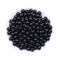 Vente directe d'usine 500 g/sac ABS couleur or rond avec trou droit perles de perles ABS pour la fabrication de sacs à bricoler soi-même de bijoux