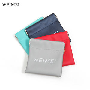 Bolsa magnética de cuero Pu con logotipo personalizado WEIMEI, bolsa de joyería Pu, bolsa de cosméticos impermeable para monedas con logotipo en relieve - Product Image 4