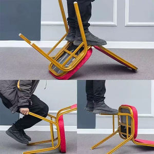 卸売 王座風ホテルチェア モダンラグジュアリーゴールド スタッカブル ウェディング ダイニング 宴会椅子 イベント用家具 - Product Image 4