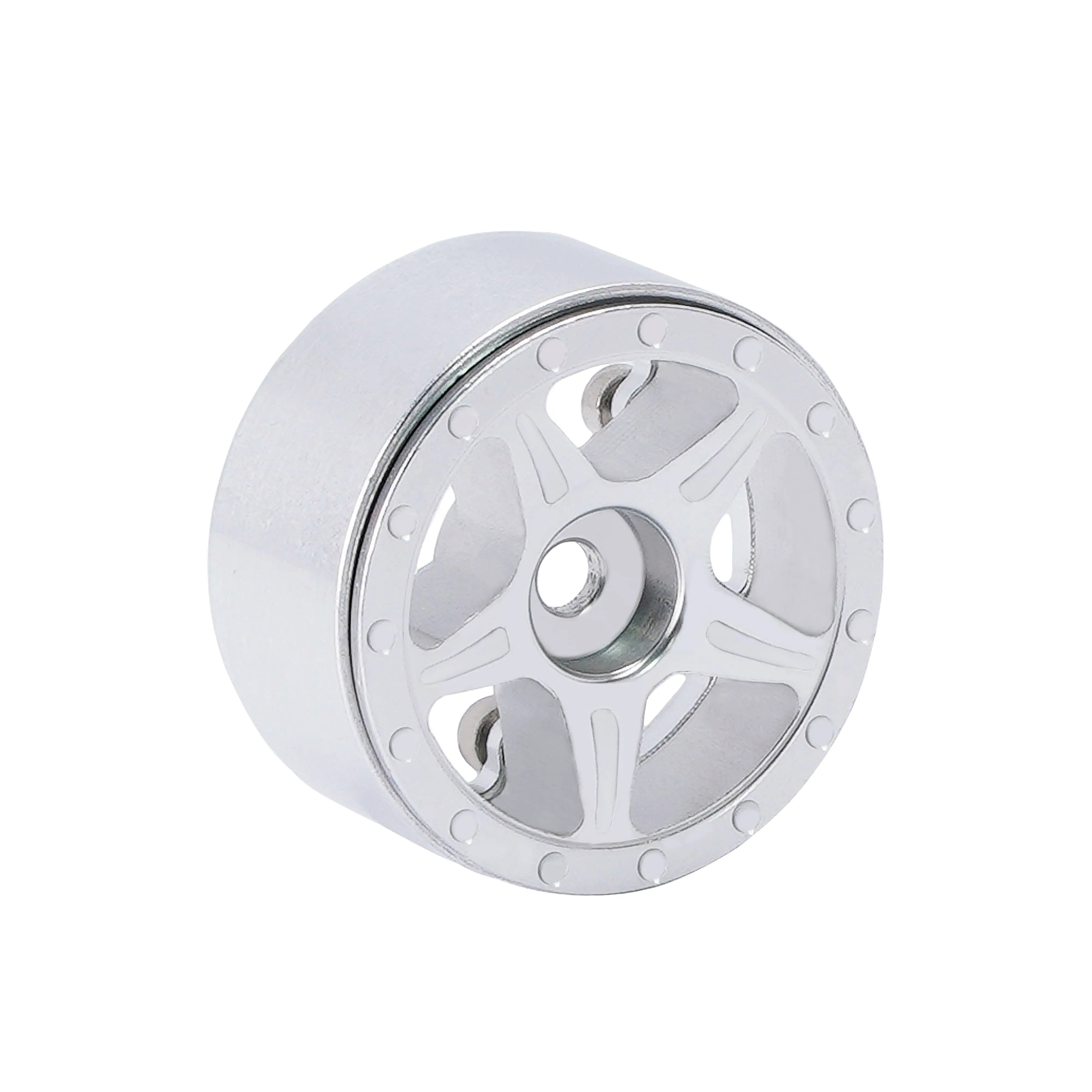 Popular Design Parts 1.0 Aluminum 5-Slot Beadlock Wheel 1/24 Hubs Rc Axial Scx24