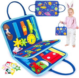 Tableau d'activités pour tout-petits avec <span class=keywords><strong>page</strong></span> DIY, 20 en 1, jouets Montessori, jouets sensoriels, jouets éducatifs préscolaires, livre sensoriel pour enfants - Product Image 1