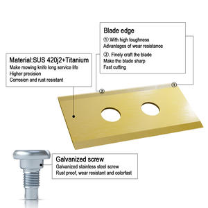 Lames de rechange robotiques en acier inoxydable longue durée <span class=keywords><strong>pour</strong></span> <span class=keywords><strong>tondeuse</strong></span> à gazon en titane avec vis adaptées à la <span class=keywords><strong>tondeuse</strong></span> automatique - Product Image 6