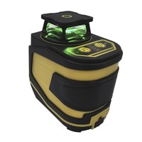 Niveau laser vert industriel pour la construction, précision 1 mm/5 m, portée intérieure 20 m, batterie Li-Ion, longueur d'onde 532 nm, garantie 1 an
