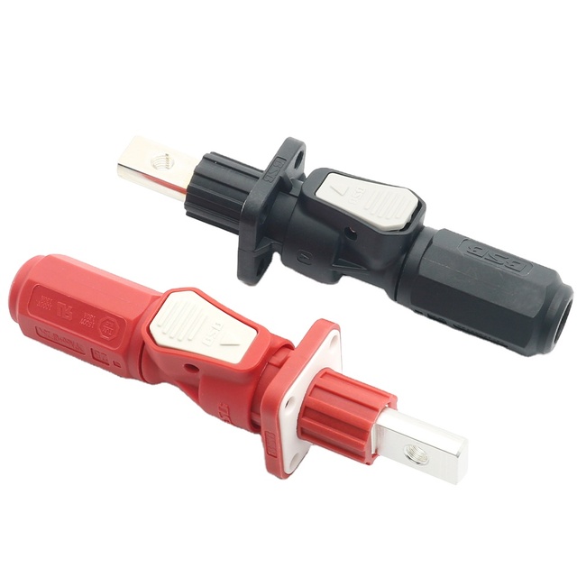 High Voltage Battery Energy Storage Connector Straight Plug Terminal 80/100A
